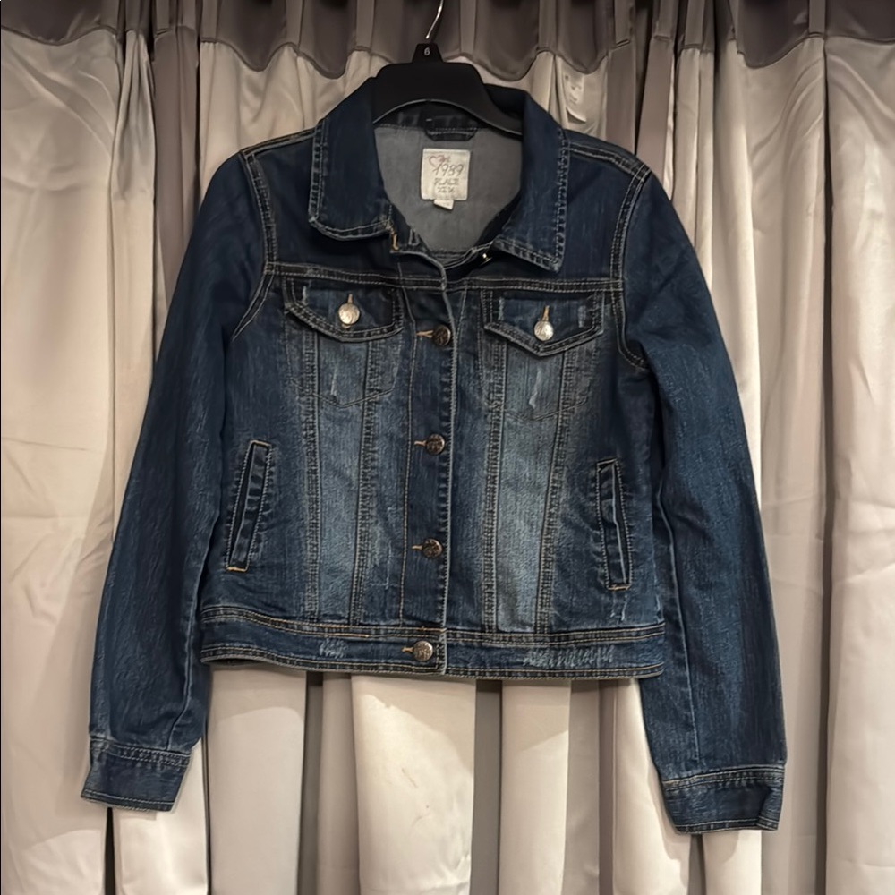 The Children's Place Blue Jean Jacket Classic Denim Style